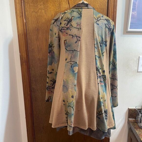 Soft Surroundings Womens Multicolor Floral Boho Open Cardigan Size S Long Sleeve - Picture 4 of 12
